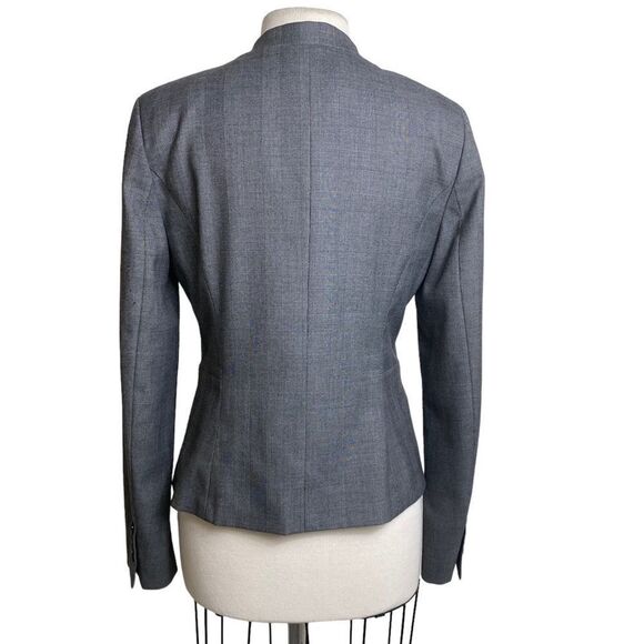 Ann Taylor 6 blazer jacket gray one button hand pockets - Picture 2 of 7